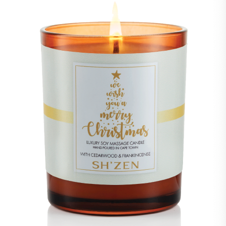 We wish you a Merry Christmas Luxury Soy Massage Candle