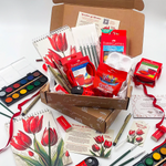 BRUSHES & BLOOMS BOX