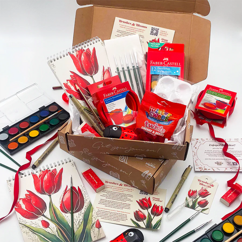 BRUSHES & BLOOMS BOX